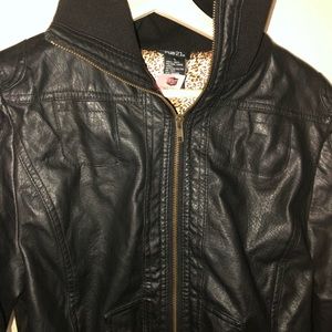 Jacket faux leather
